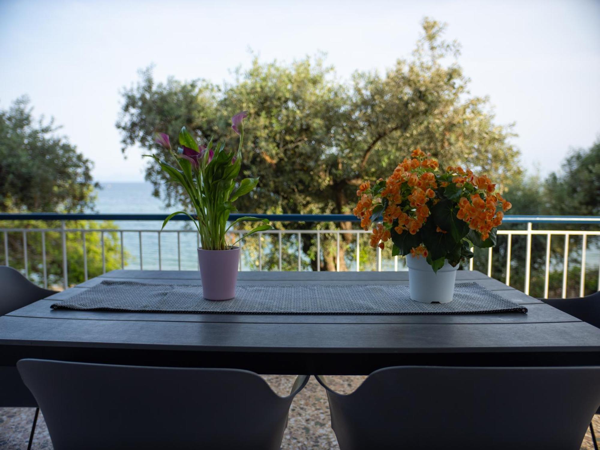 Apartament Rhombus By The Sea PalaiónTsiflíkion Zewnętrze zdjęcie
